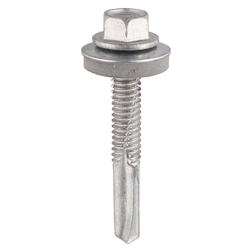 Bi-Metal Hex Head Tek Screws with EPDM Washers for Heavy Gauge Steel